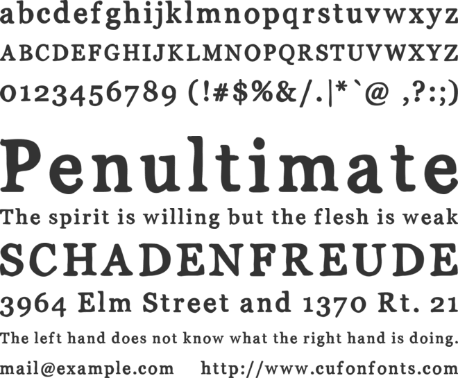 MixSerif font preview