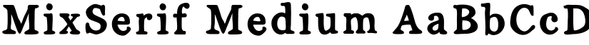 MixSerif Medium font