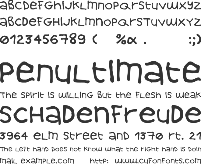 April 16 font preview