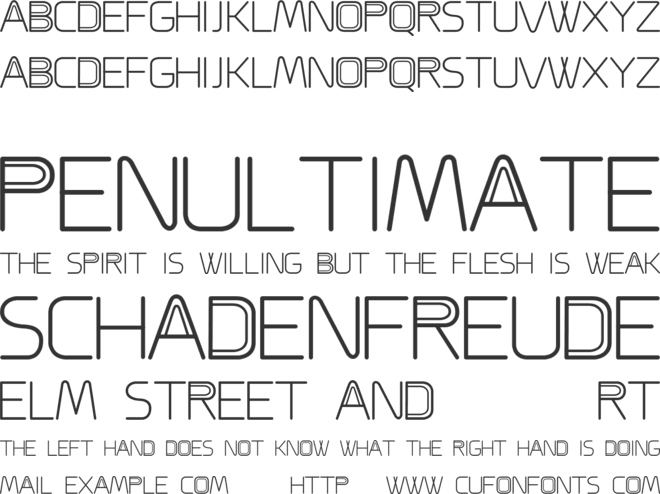 A CAPPELLA font preview