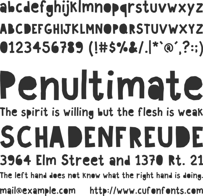 Paperland font preview
