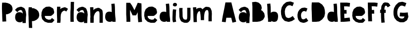 Paperland Medium font