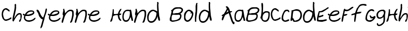 Cheyenne Hand Bold font