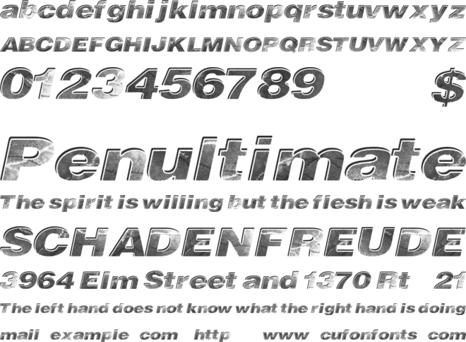 CloseRace font preview