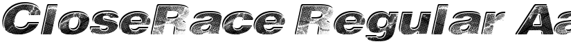 CloseRace Regular font