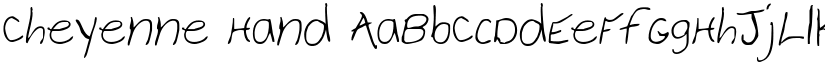 Cheyenne Hand font