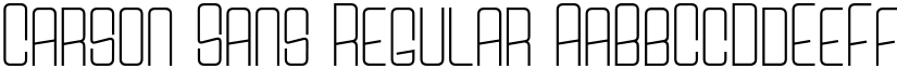 Carson Sans Regular font