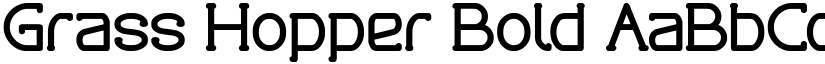Grass Hopper Bold font