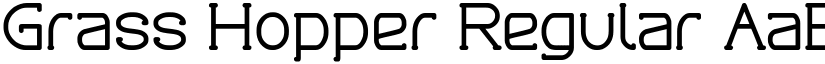 Grass Hopper Regular font