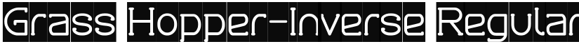 Grass Hopper-Inverse Regular font