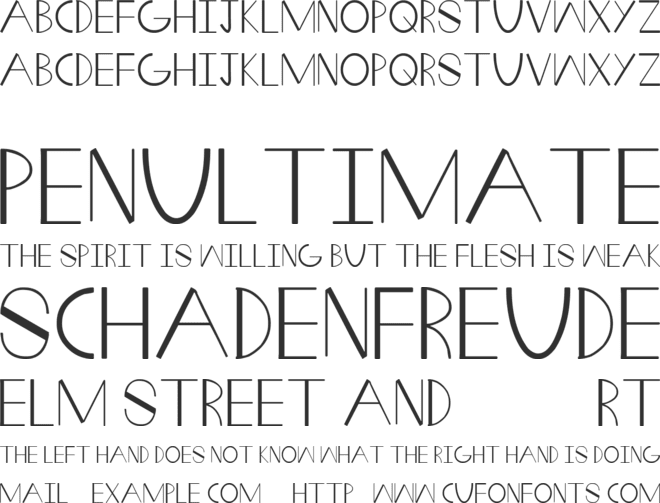 Fat Wedge font preview