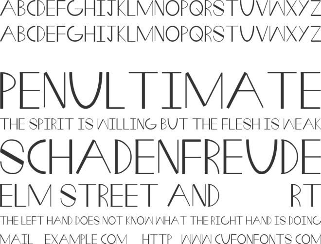 Fat Wedge font preview