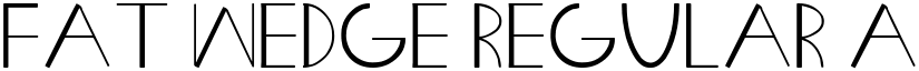 Fat Wedge Regular font