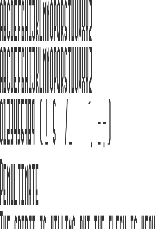 Metropolana font preview