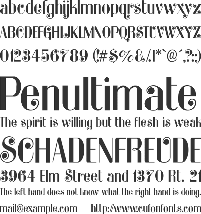 KaterRino font preview