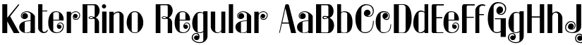 KaterRino Regular font
