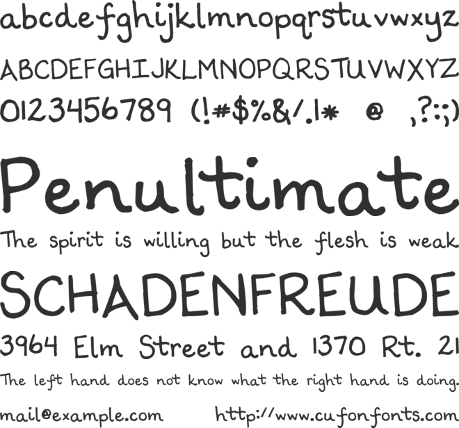 Scrogglet font preview