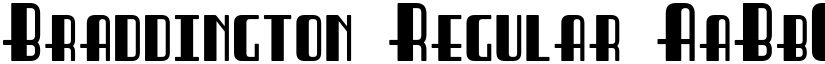 Braddington Regular font