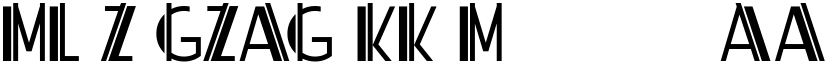 ML ZigZag KK Medium font