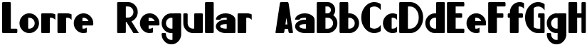 Lorre Regular font