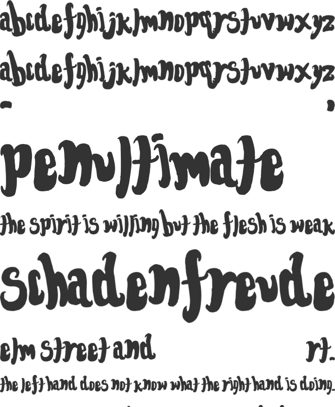 Font for the dumped font preview