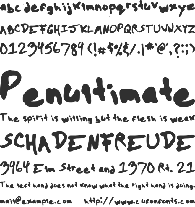The Kool Font font preview