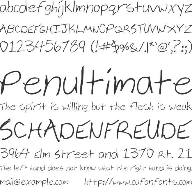 Vielkalahizo font preview