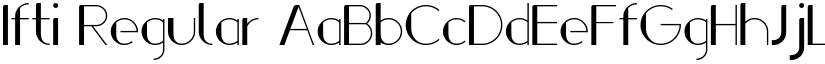 Ifti Regular font