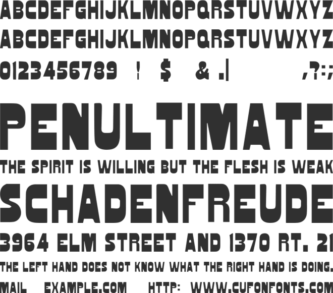 Fungus font preview
