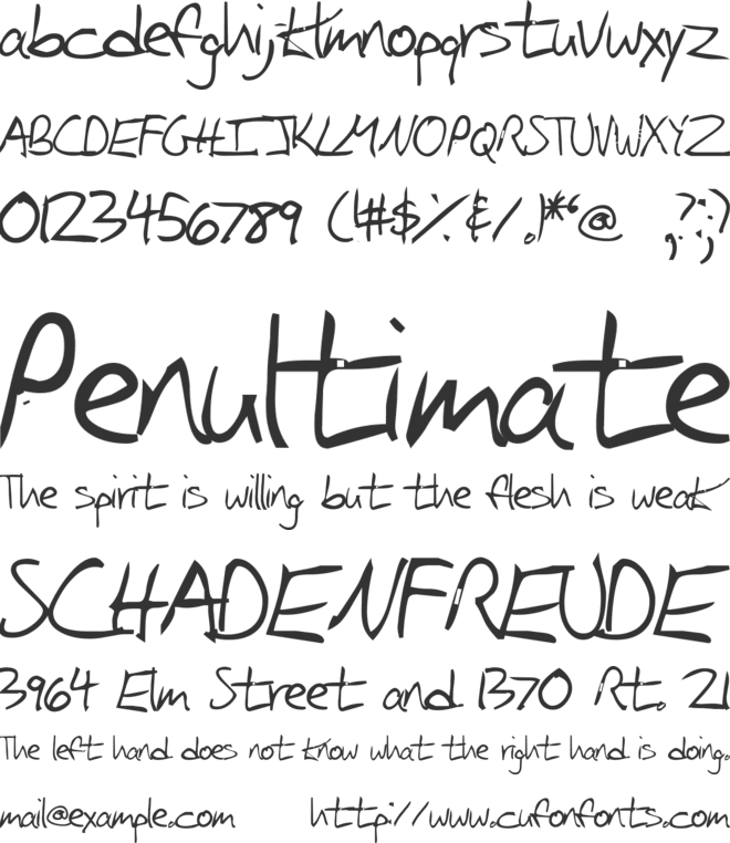 Iglook font preview