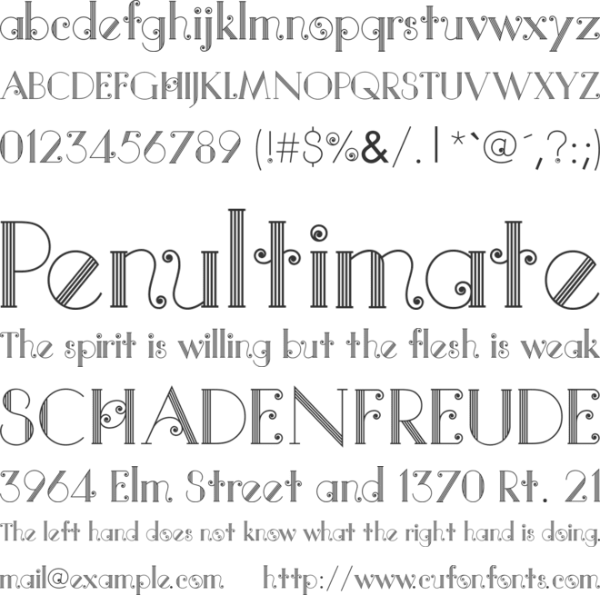 Quito Colonial LT Medium font preview