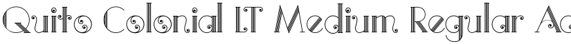 Quito Colonial LT Medium Regular font