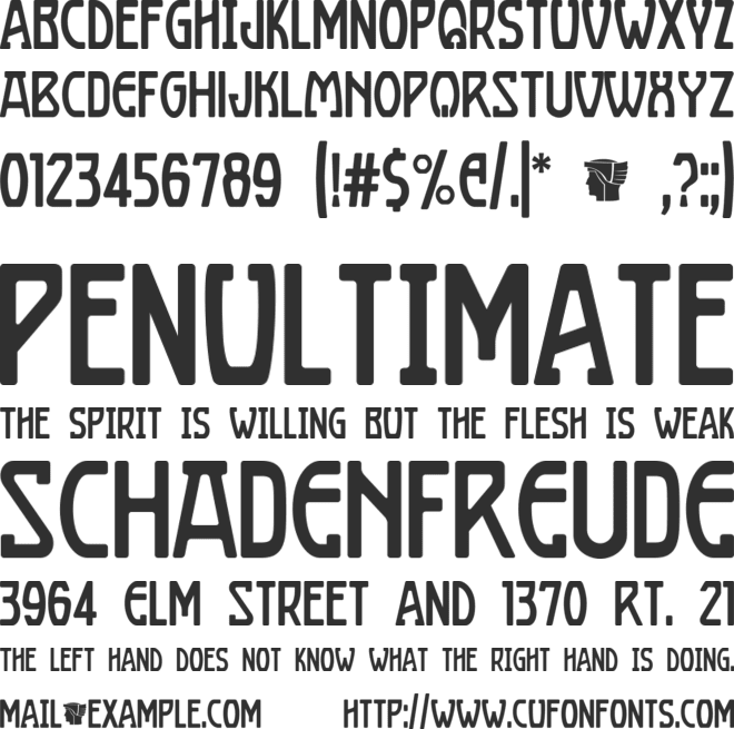 Boizenburg font preview
