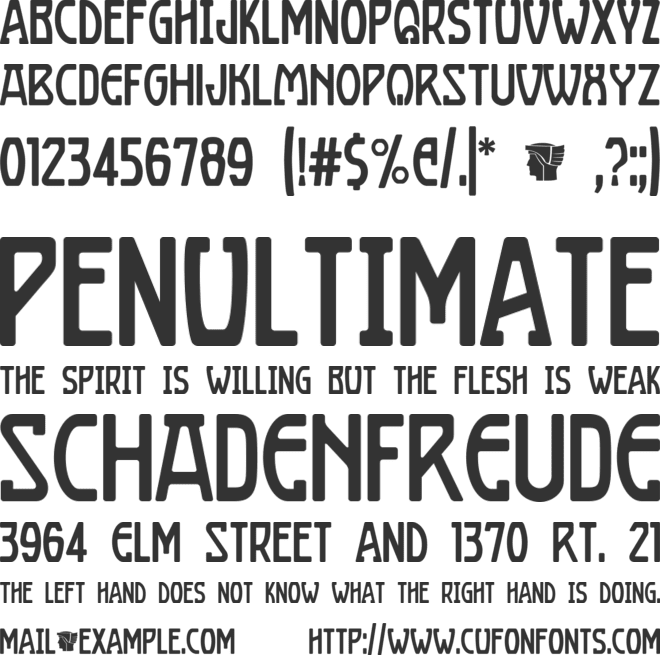 Boizenburg font preview
