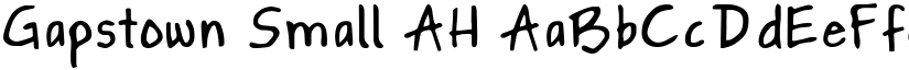 Gapstown Small AH font