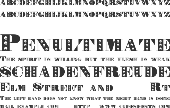 Rechnung font preview