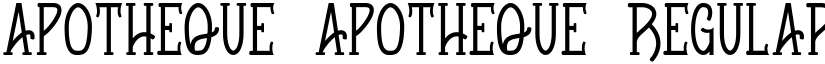 Apotheque font download