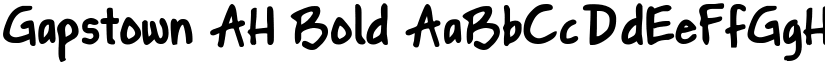 Gapstown AH Bold font