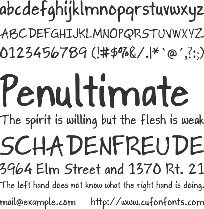 Gapstown AH font preview