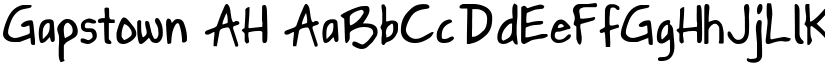 Gapstown AH font