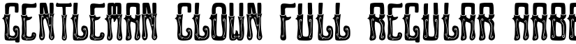 GENTLEMAN CLOWN FULL Regular font