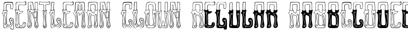 GENTLEMAN CLOWN Regular font
