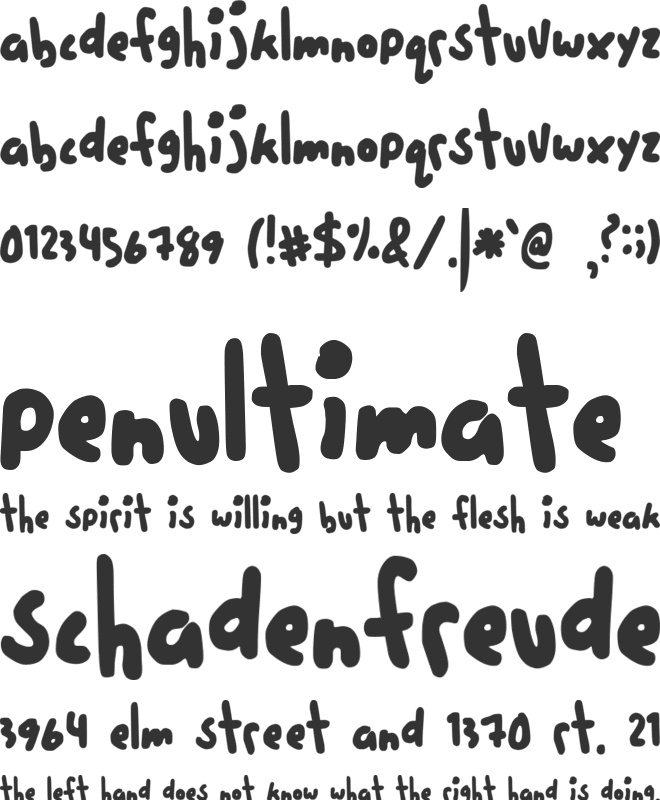 Five Cents font preview