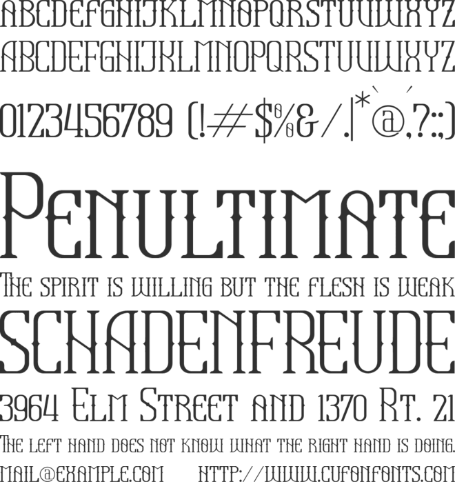 HERITAGE DREAMS font preview