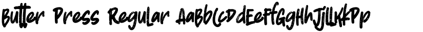 Butter Press Regular font