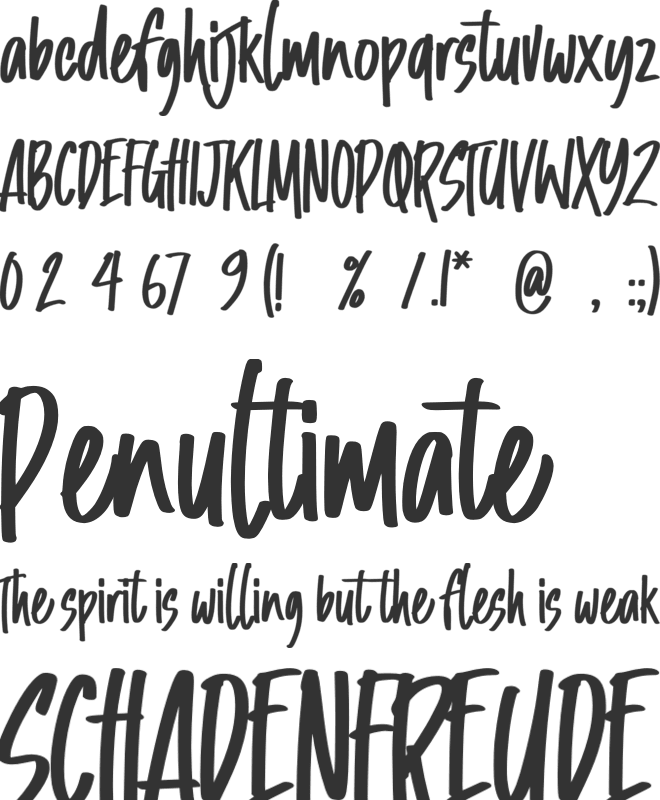 Business Matter font preview