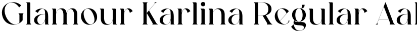 Glamour Karlina Regular font