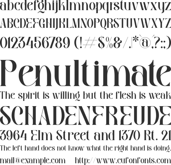 Gibroma font preview