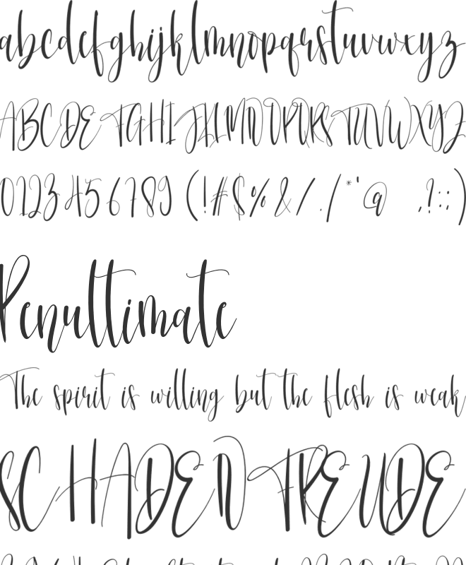 Bonekastar font preview