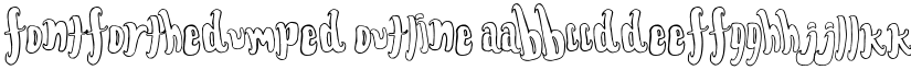 FontForTheDumped Outline font